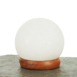 Moon White Salt Lamp with USB